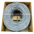 Cable de red Ethernet Cat5e de cobre puro de 4 pares 24AWG gris UTP